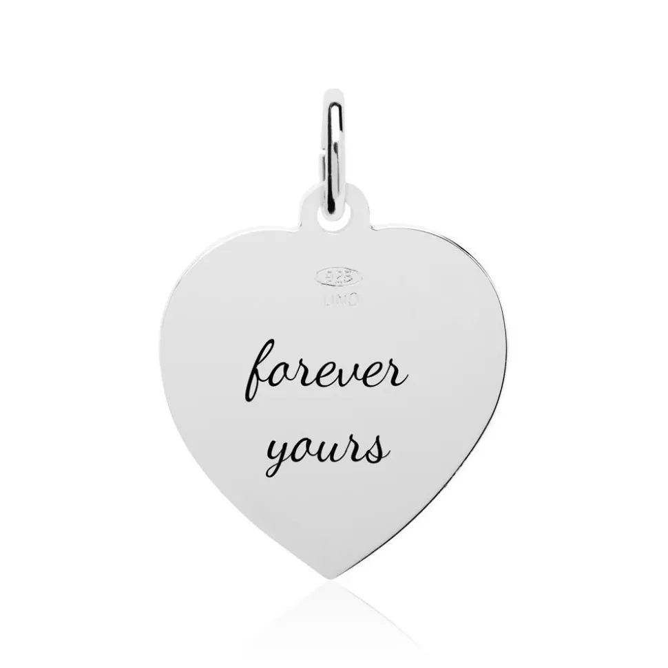 Gravur Kettenanhänger Herzen aus 925er Silber SP0882SL