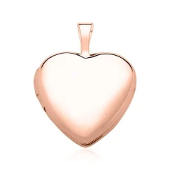 Gravur Medaillon Herz aus 14K Roségold GP0303SL