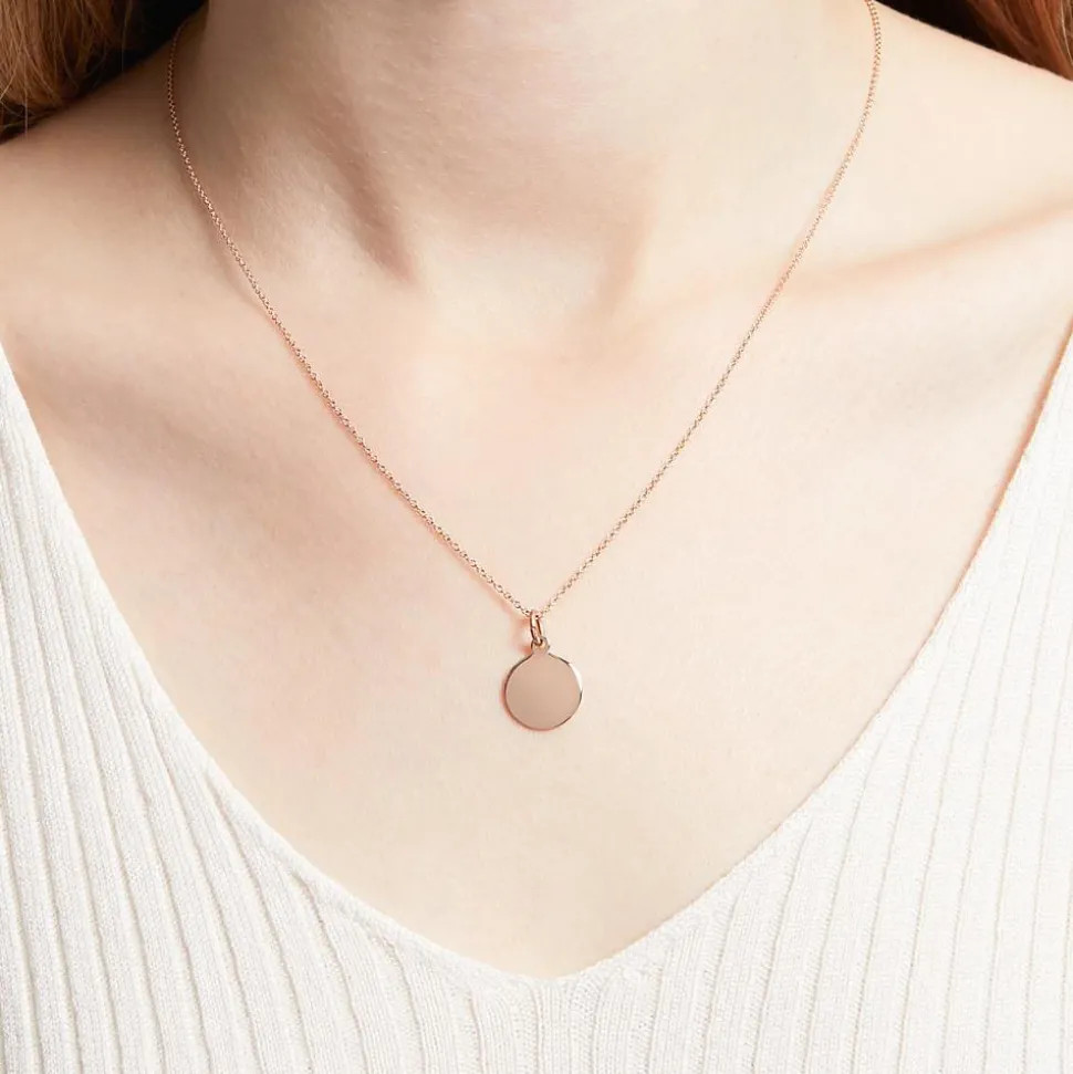 Gravuranhänger aus 333er Roségold, rund GP0378-8KRSL