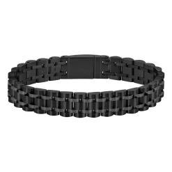 Gravurarmband für Herren Owan aus Edelstahl, schwarz 1580646