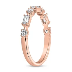 Gravurring aus Roségold mit lab grown Diamanten BDR0120LG-RSL