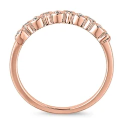 Gravurring aus Roségold mit Brillanten für Damen BDR0117-RSL