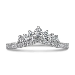 Gravurring mit Diamanten aus Weißgold oder Platin BDR0109-WSL