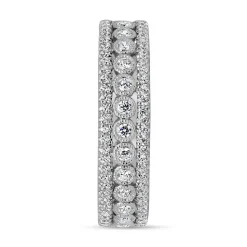 Gravurring, Weißgold oder Platin, lab grown Diamanten BDR0074LG-WSL