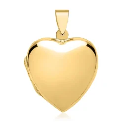 Großes Herzmedaillon vergoldet poliert SP0779SL