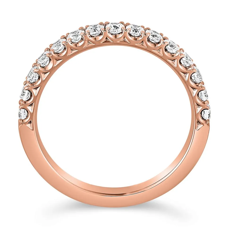 Halber Ewigkeitsring aus Roségold mit Brillanten BDR0075-RSL
