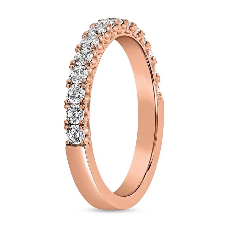 Halber Ewigkeitsring aus Roségold mit Brillanten BDR0075-RSL