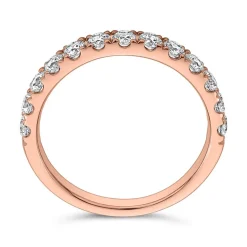 Half Eternity Diamantring aus Roségold BDR0129-RSL