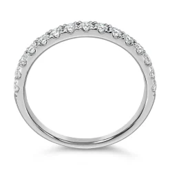 Half Eternity Ring mit Brillanten, Weißgold oder Platin BDR0128-WSL