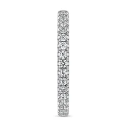 Half-Eternity Diamantring aus Weißgold oder Platin BDR0115-WSL