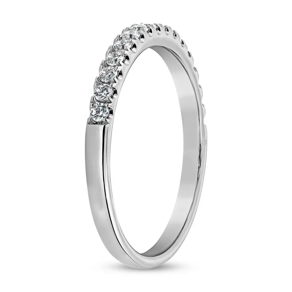 Half-Eternity Diamantring aus Weißgold oder Platin BDR0115-WSL