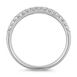 Half-Eternity Diamantring aus Weißgold oder Platin BDR0115-WSL