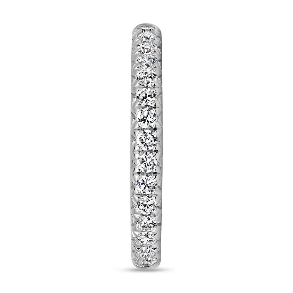 Half-Eternity Ring mit Brillanten, Weißgold oder Platin BDR0068-WSL
