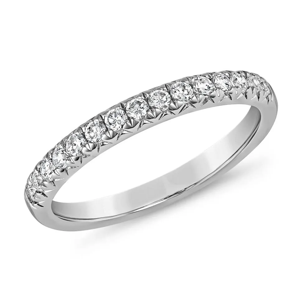 Half-Eternity Ring mit Brillanten, Weißgold oder Platin BDR0068-WSL
