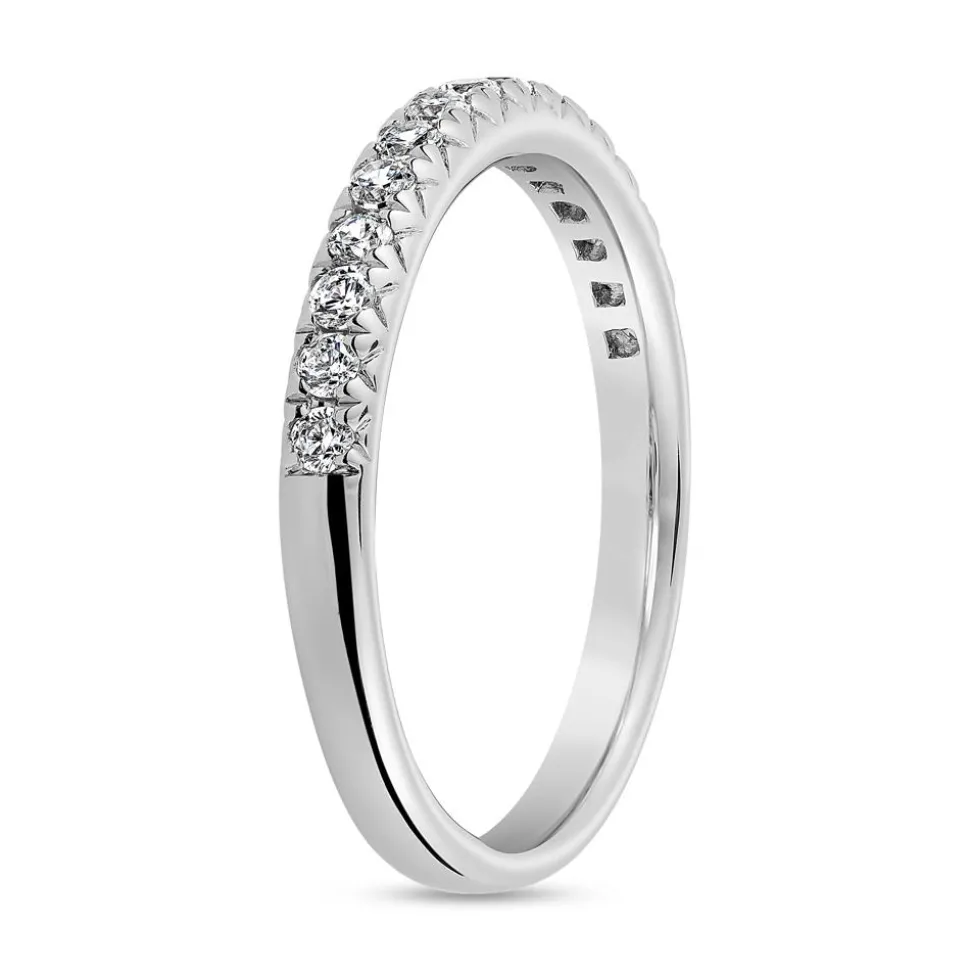 Half-Eternity Ring mit Brillanten, Weißgold oder Platin BDR0068-WSL