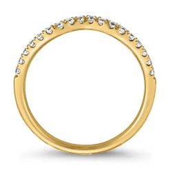 Half-Eternity Ring Welle, lab-grown Diamanten, Gelbgold BDR0051LG-GSL