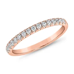 Half-Eternityring aus Roségold mit lab grown Brillanten BDR0115LG-RSL