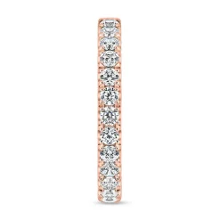 Half-Memoire Ring aus Roségold mit lab grown Diamanten BDR0080LG-RSL