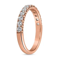 Half-Memoire Ring mit lab grown Diamanten aus Roségold BDR0079LG-RSL