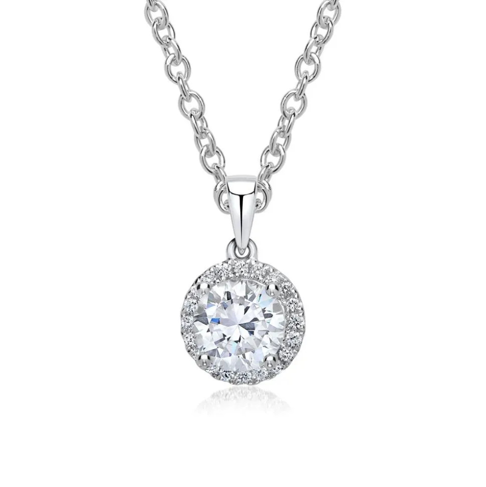 Halo Anhänger 750er Weißgold mit Diamanten BDP0002Di040-18KWSL