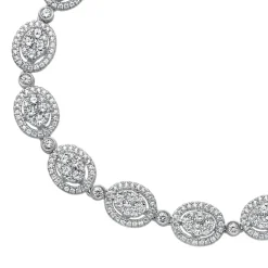 Halo Armband aus Weißgold oder Platin mit Diamanten BDB0021-WSL