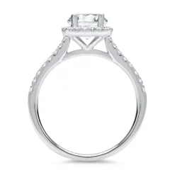 Halo Ring 950er Platin mit Brillanten DR0157SL-PT