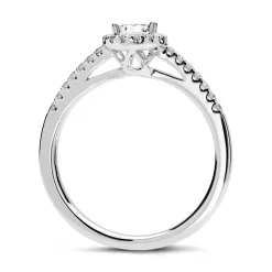 Halo Ring 950er Platin mit Brillanten DR0296SL-PT