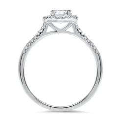 Halo Ring 950er Platin mit Brillanten DR0167SL-PT