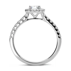 Halo Ring 950er Platin mit Brillanten DR0329SL-PT