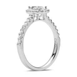Halo Ring 950er Platin mit Brillanten DR0329SL-PT