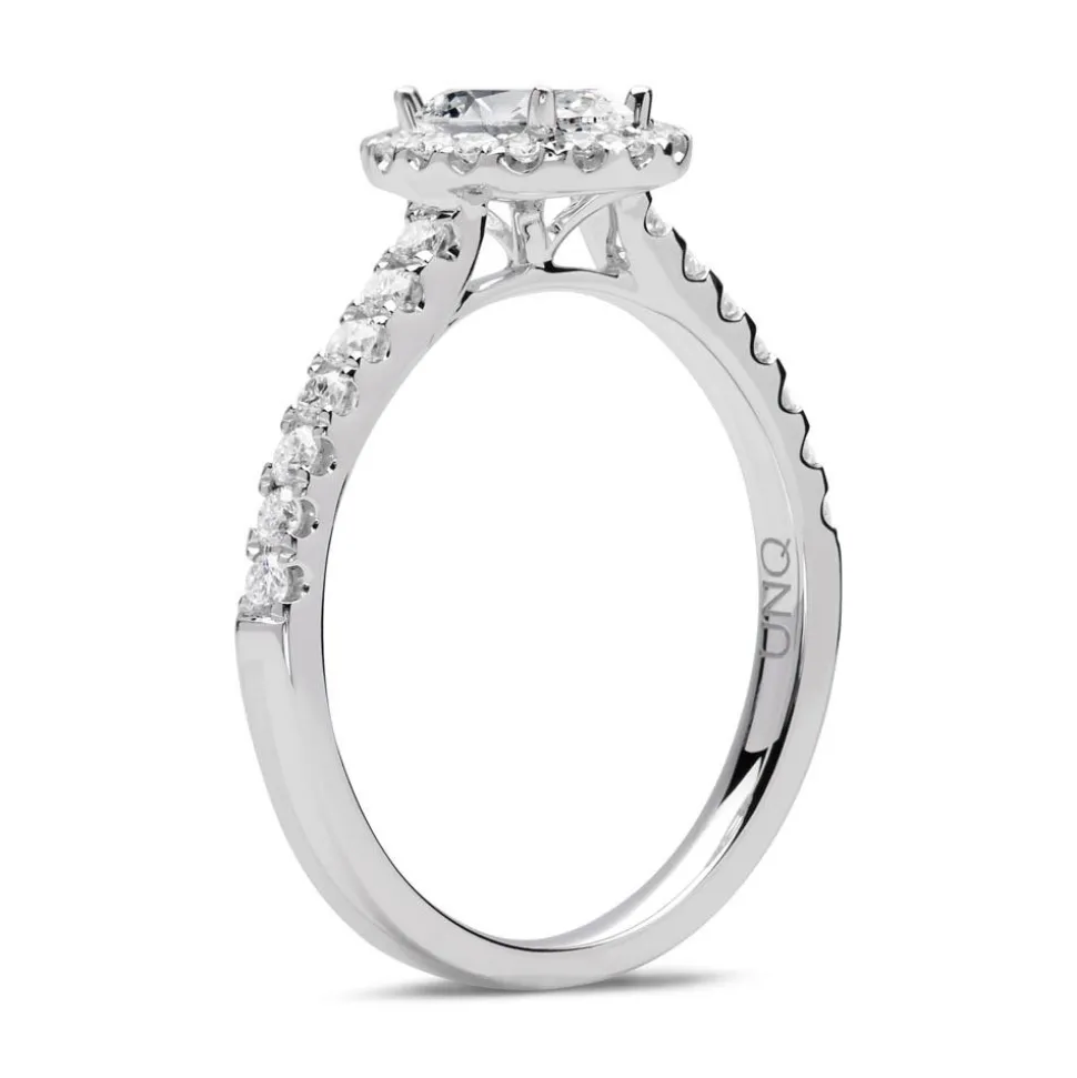 Halo Ring 950er Platin mit Brillanten DR0329SL-PT