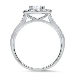 Halo Ring 950er Platin mit Diamanten DR0168SL-PT