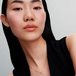 Halo-Kette für Damen mit Zirkonia, vergoldet, Timeless 363548C01