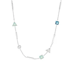 Halskette für Damen aus 925er Silber mit Zirkonia 2033892