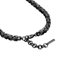 Halskette Intractable für Herren aus Edelstahl, schwarz PEAGN0008302