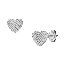 Harlow Hearts Set aus Kette und Ohrsteckern, Edelstahl JF04669SET