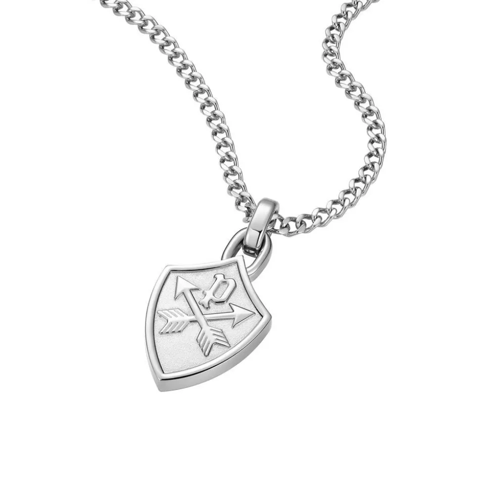 Heritage Crest Gravurkette aus Edelstahl für Herren PEAGN0001601