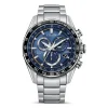 Herren Funkuhr Chronograph mit Eco-Drive, Edelstahl CB5914-89L