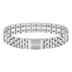 Herren Gliederarmband Owan aus Edelstahl, gravierbar 1580644