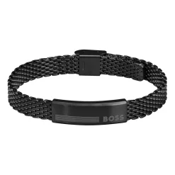 Herren Gravurarmband Alen aus Edelstahl, IP Black 1580612