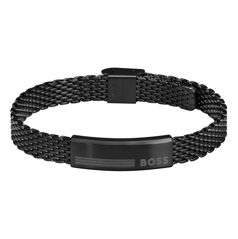 Herren Gravurarmband Alen aus Edelstahl, IP Black 1580612