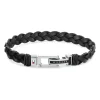Herrenarmband Casual aus schwarzem Leder 2790307