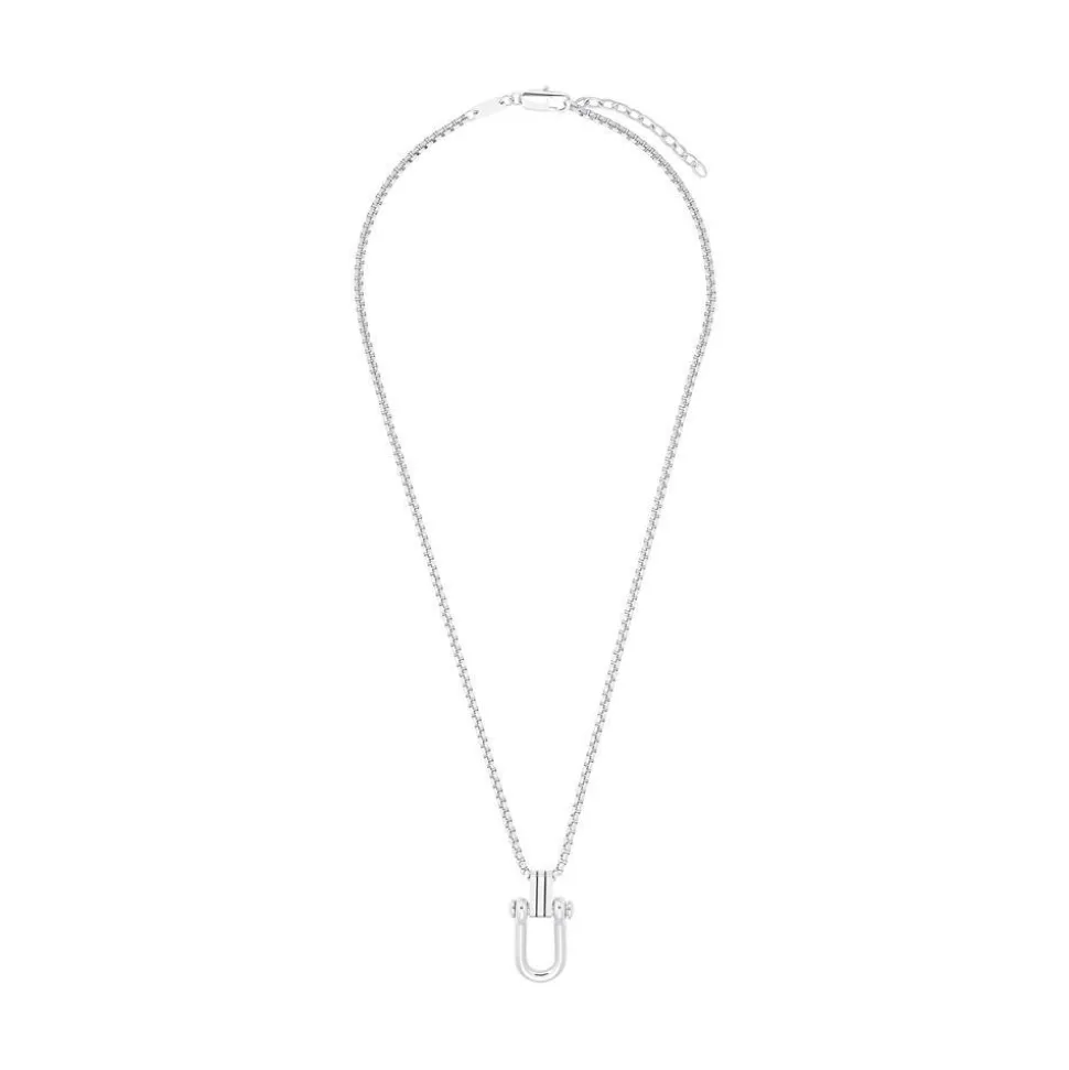 Herrenkette mit Industrial-Anhänger aus Edelstahl 2033926