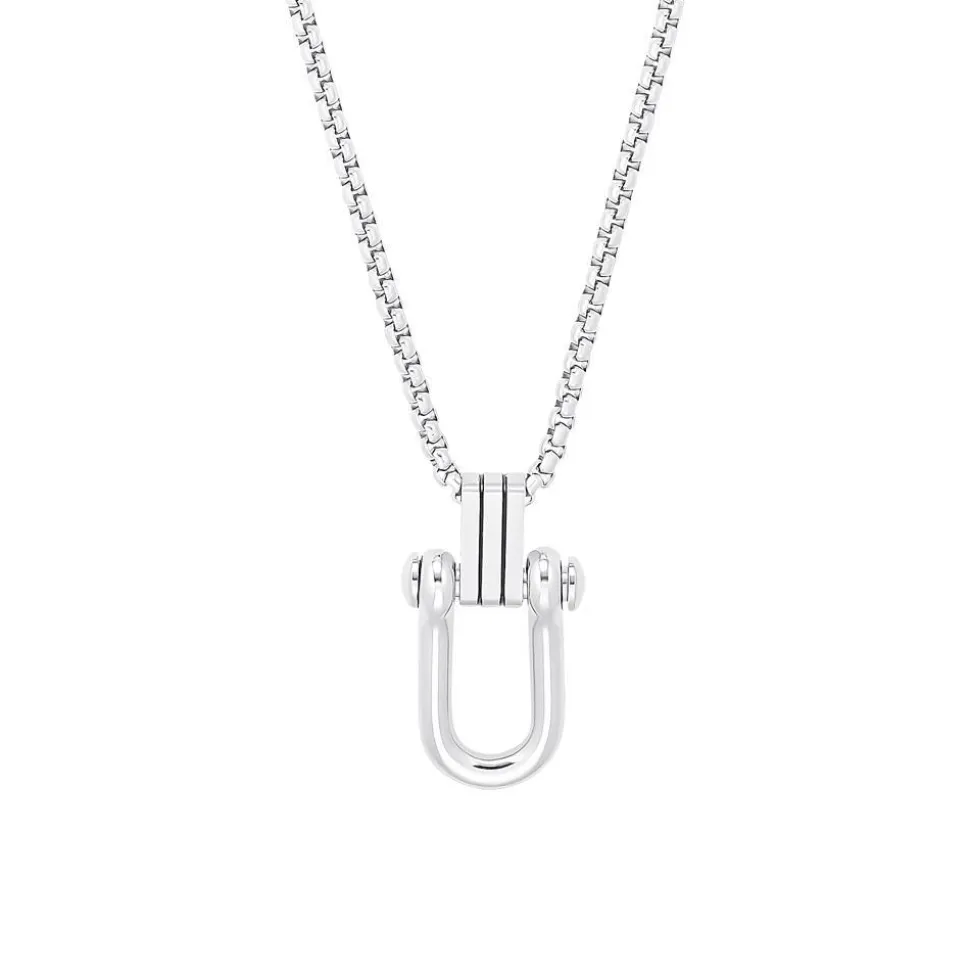 Herrenkette mit Industrial-Anhänger aus Edelstahl 2033926