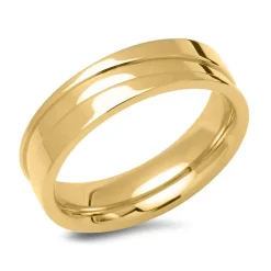 Herrenring aus gelbvergoldetem Edelstahl R9225SL