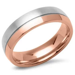 Herrenring bicolor Edelstahl rosé R9244SL