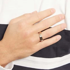 Herrenring bicolor Edelstahl rosé R9244SL