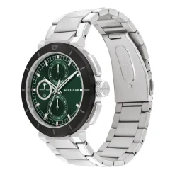 Herrenuhr Lorenzo aus Edelstahl, grünes Zifferblatt 1792117