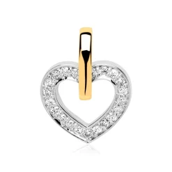 Herz Anhänger 14K Gold Diamanten DP0167SL