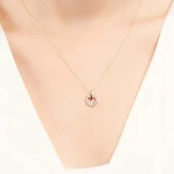 Herz Anhänger 14K Gold Diamanten DP0167SL